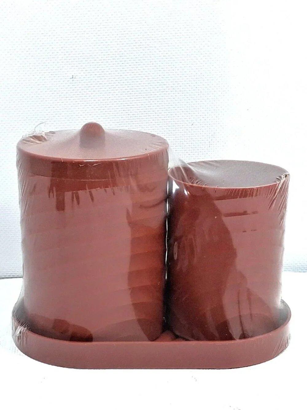 Bathroom Makeup Vanity Set Rust Terracotta